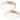 Messina Minimalist Solid Wood & Metal LED Flush Mount Ceiling Light set of 2