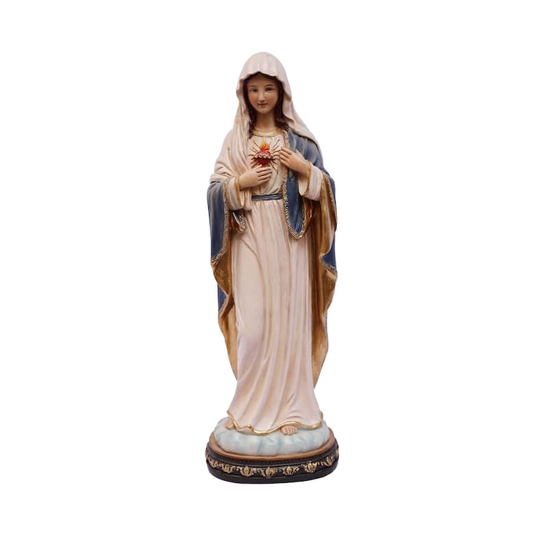 Sacred Heart Mary Standing Figurine - 12"
