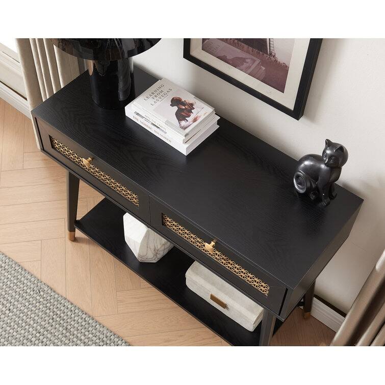 41.9'' Wood 2-Drawer Console Table