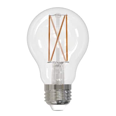 Bulbrite Pack of (8) 7 Watt Dimmable Clear Filament A19 Medium (E26) LED Bulb