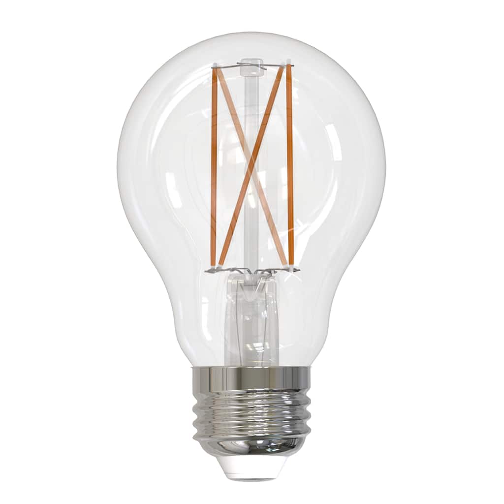 Bulbrite Pack of (8) 7 Watt Dimmable Clear Filament A19 Medium (E26) LED Bulb