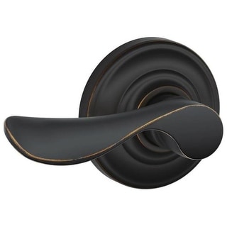Schlage Champagne Left Handed Non-Turning One-Sided Dummy Door Lever