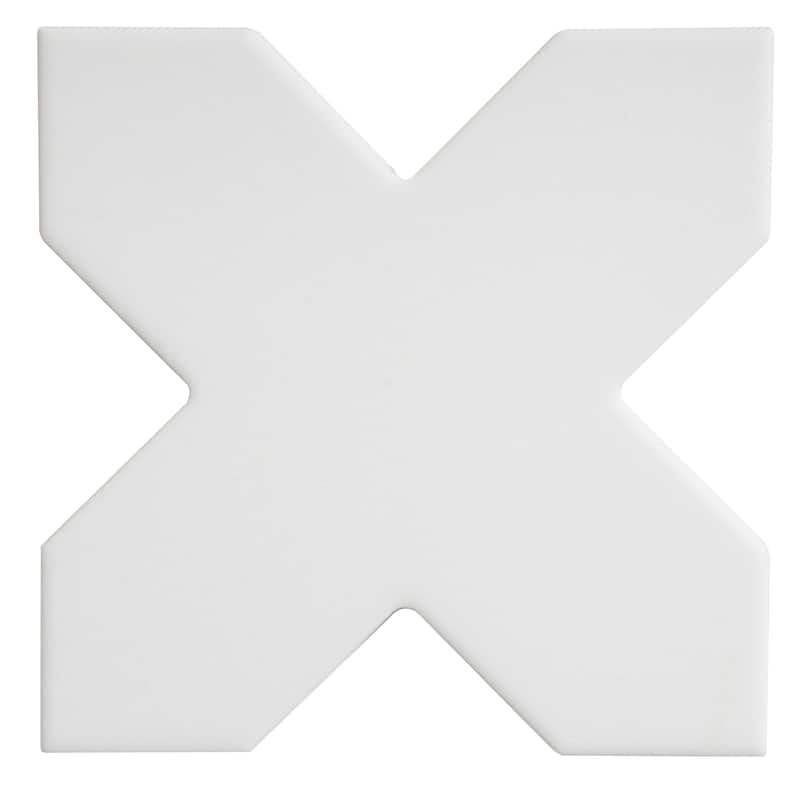 Seville 7" Star with 5" Cross Matte Porcelain Wall and Floor Tile (10.62 sq ft/case) - 68 Pack