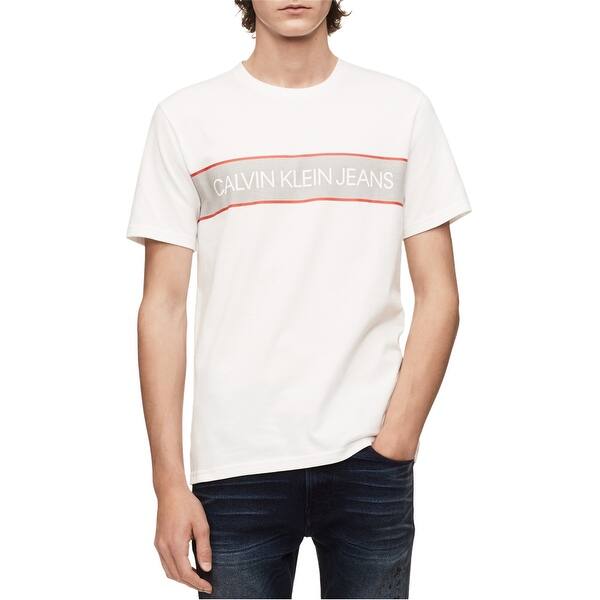 Shop Calvin Klein Mens Logo Box Graphic T Shirt Overstock 30017430