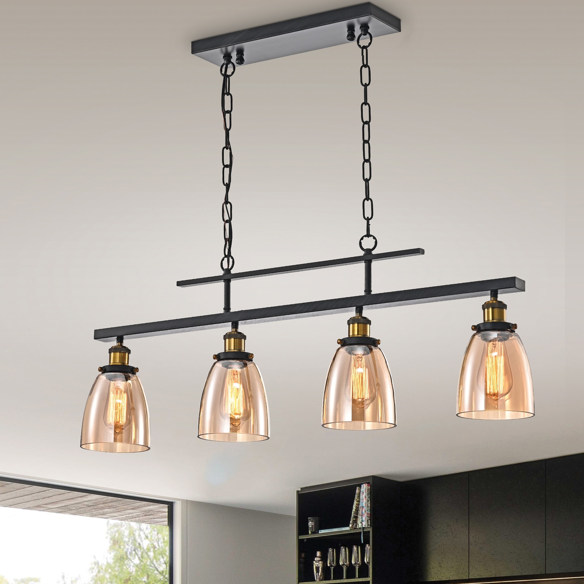 Linear island lighting hot sale