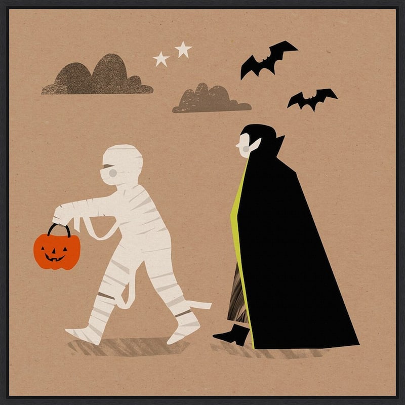 Amanti Art Graphic Halloween IV Framed Canvas Wall Art