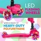 preview thumbnail 5 of 4, Hurtle ScootKid 3 Wheel Toddler Child Ride On LED Wheel Scooter, Pink (2 Pack) - 9