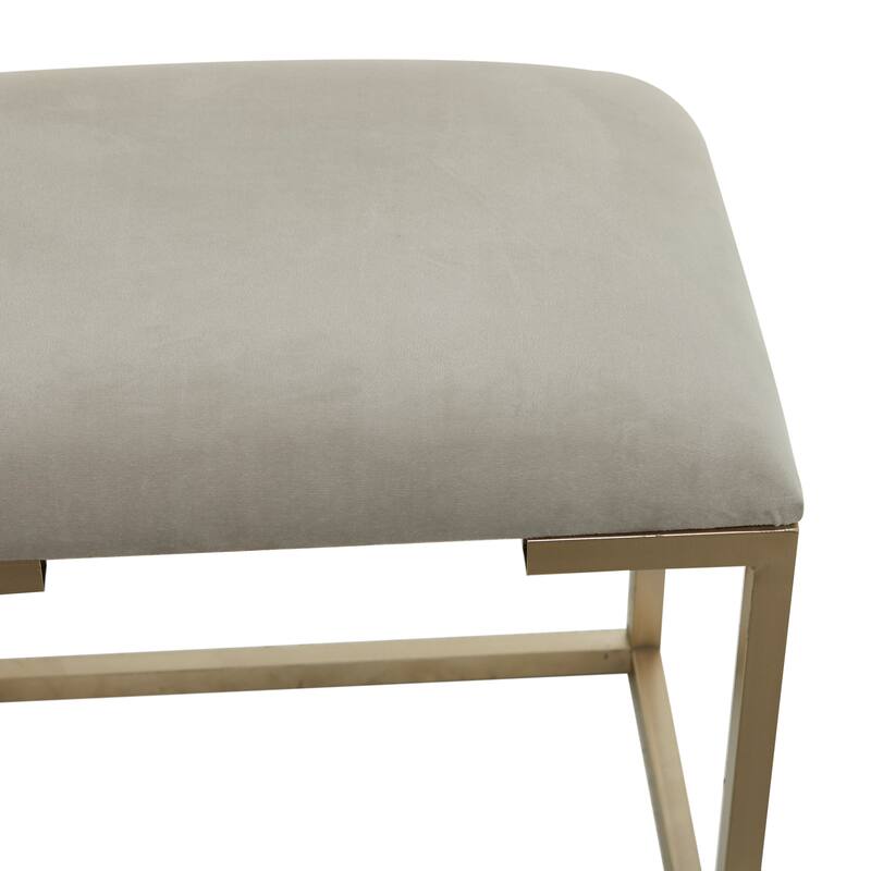 Wood Vanity with Stool with Hidden Mirror - Light Gray - Roche River Decor - 18"Wx45"Lx33"H