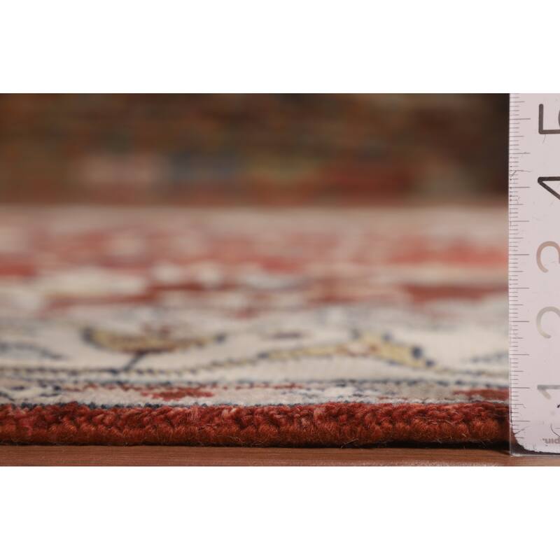 Tabriz Indian Area Rug Handmade Wool Carpet - 7'10"x 10'1"