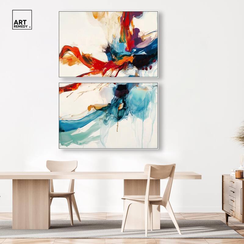 Vibrant Palette I Canvas Set of 2 by Art Remedy
