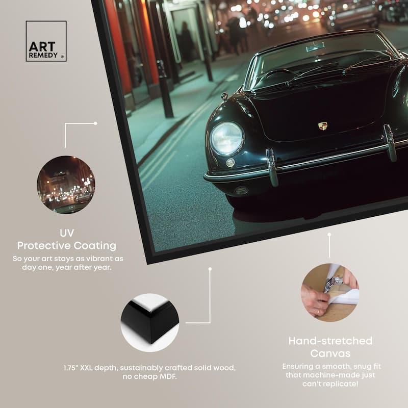 Night Roadster Canvas by Art Remedy