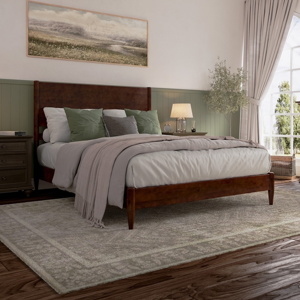Pasadena Solid Wood Low Profile Platform Bed