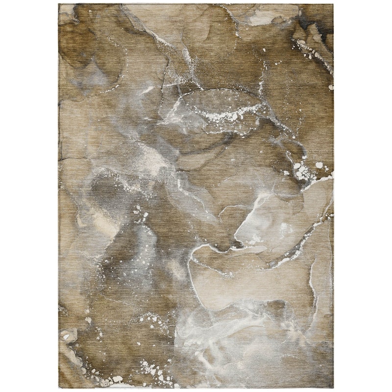 Una Contemporary Abstract Weather Resistant Classic Meets Modern Outdoor Rug