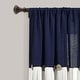 preview thumbnail 46 of 152, Lush Decor Linen Button Single Panel Window Curtain