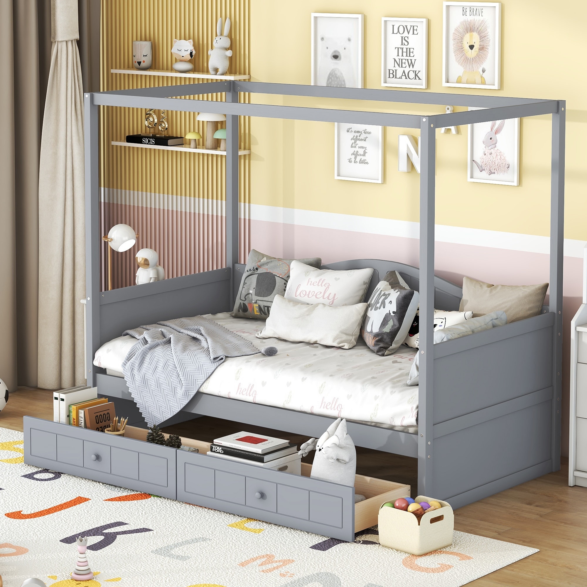 Twin Size Canopy Bed Beds Bed Bath Beyond