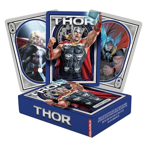 slide 2 of 4, Marvel Thor Playing Cards