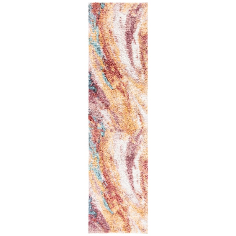 SAFAVIEH Calista Shag Bombonica Abstract 1-inch Thick Rug