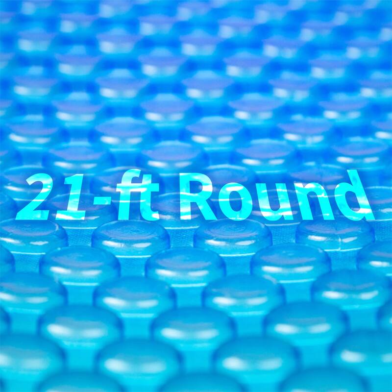 Blue Wave 8-mil Solar Blanket for Round Above-Ground Pools - Blue - 21-ft Round
