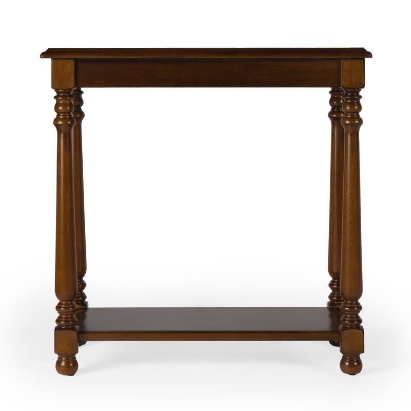 HomeRoots 24" Brown End Table With Shelf - 12' X '24.25' X '24