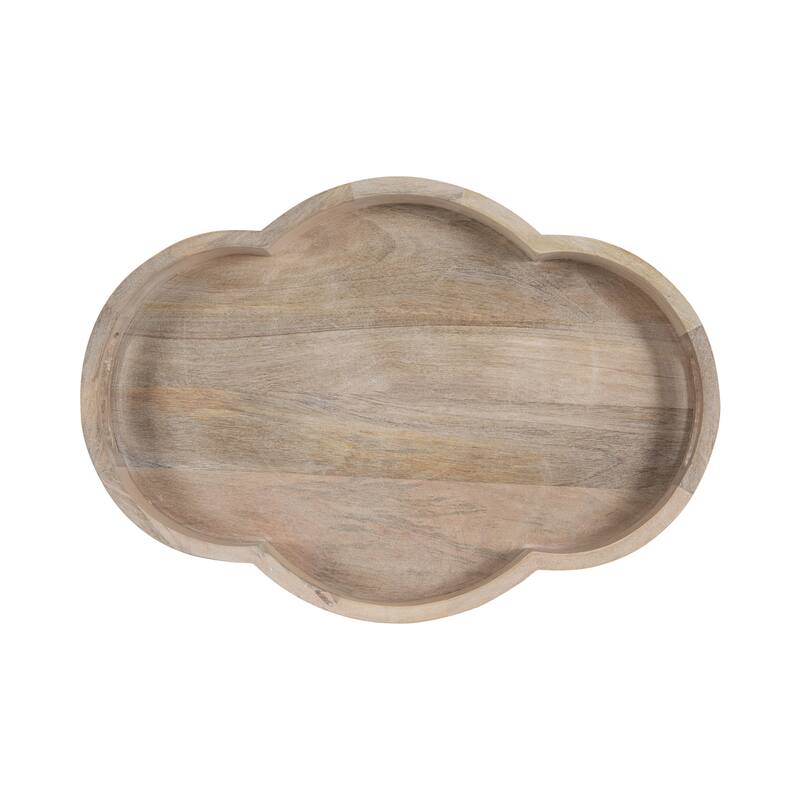 Kate and Laurel Winstead Scallop Decorative Tray - 20x14