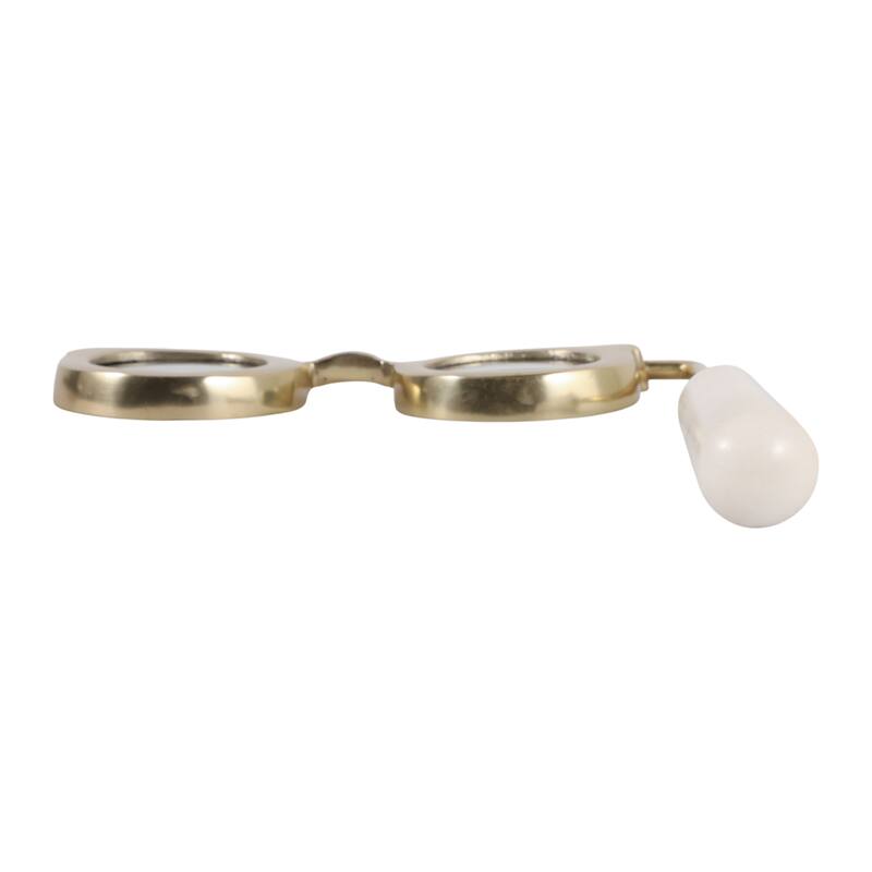 Eyeglass Magnifying Glass with Marble Handle Sculpture - 9"