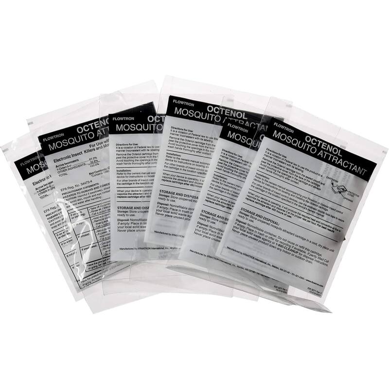 Flowtron Octenol Mosquito Attractant Cartridges 6-Pack Refill for Flowtron Electronic Insect Killer.