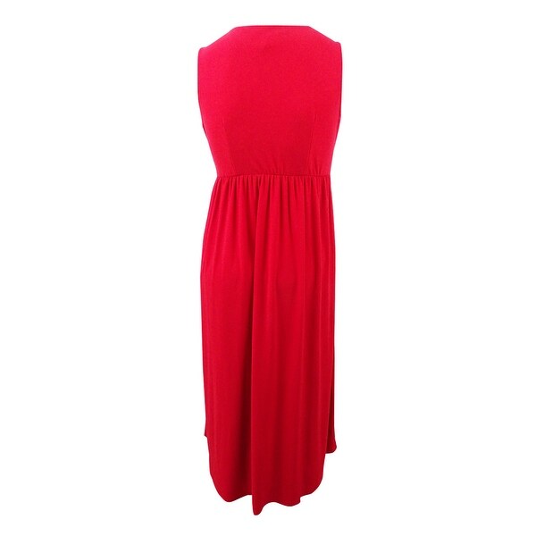 plus wrap maxi dress