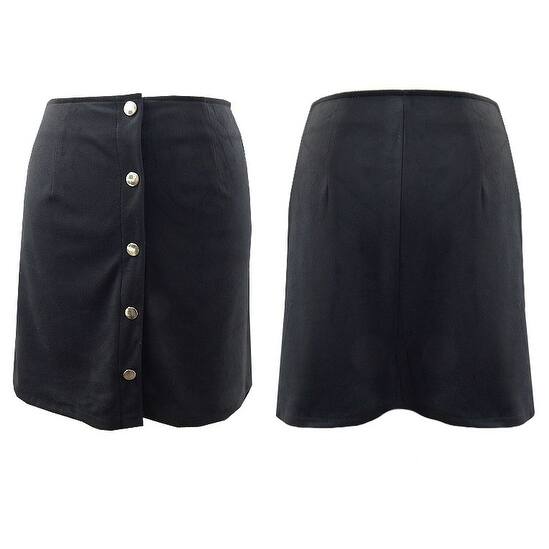 Shop Hot Gal Juniors Cute Moleskin Line Snap Front Skirt Free