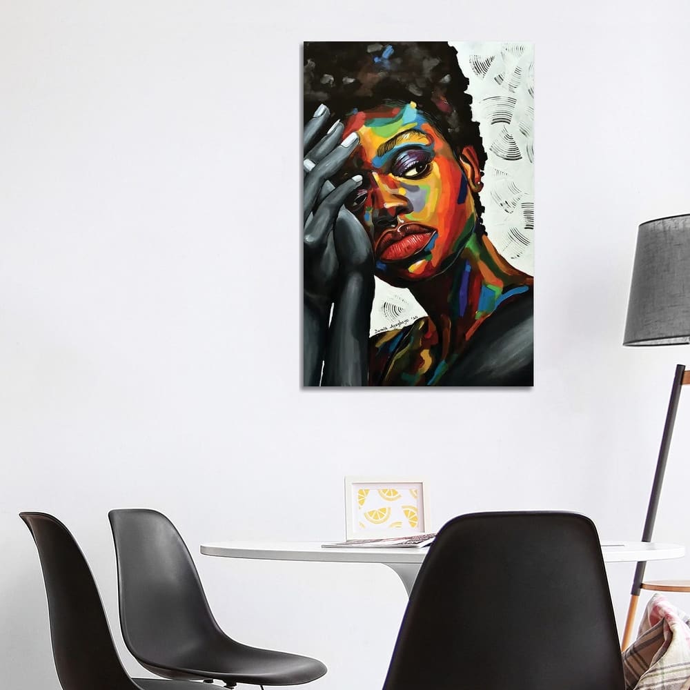 iCanvas "Free But Hungry II" by Damola Ayegbayo Canvas Print