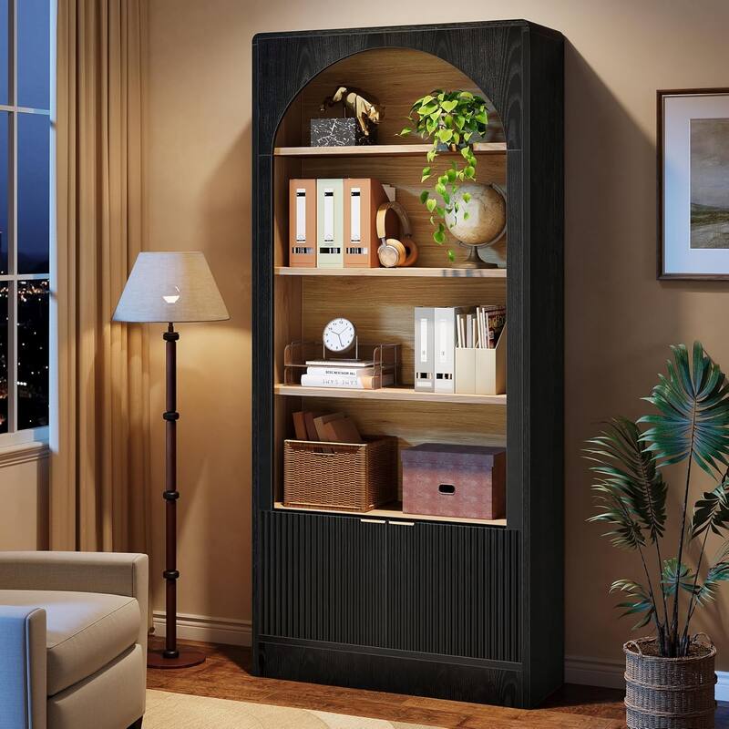 71 Inch 5 Tier Modern Tall Arch Vertical File Filing Cabinet for Home Office