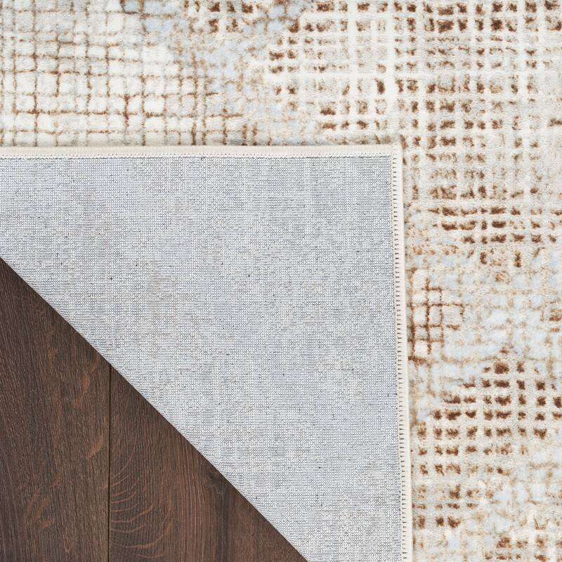 Inspire Me! Home Décor Iliana Indoor only Grey Abstract Area Rug
