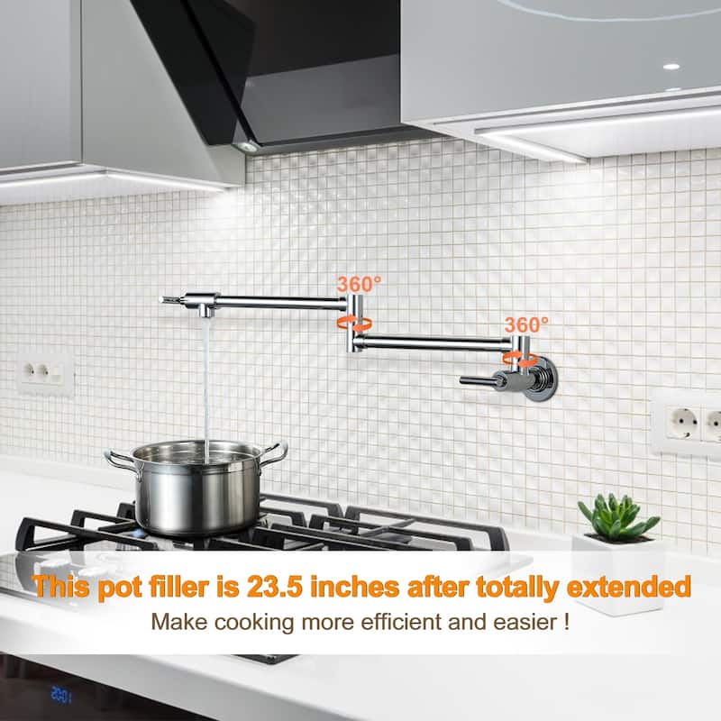 WOWOW Folding Wall Mount Faucets Stretchable
