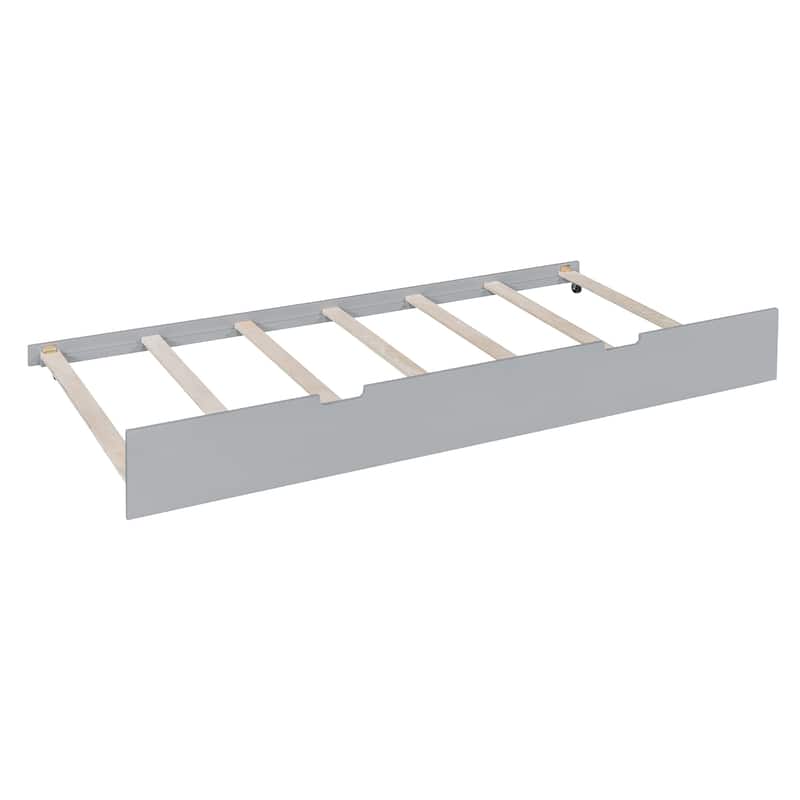 Full over Full Bunk Bed with Twin Size Trundle