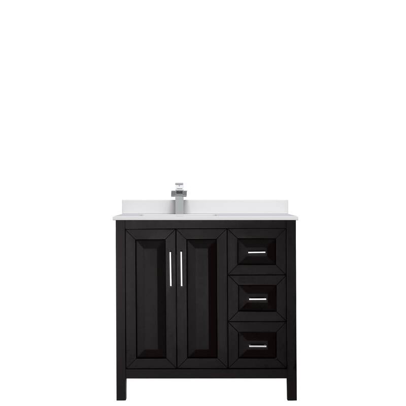 Daria 36-inch Single Vanity, Cultured Marble Top