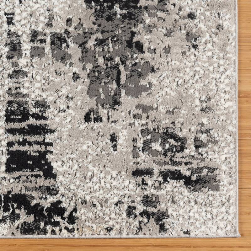 Gertmenian Kielo Modern Abstract Soft Polyester High-Low Style Indoor Area Rug Collection