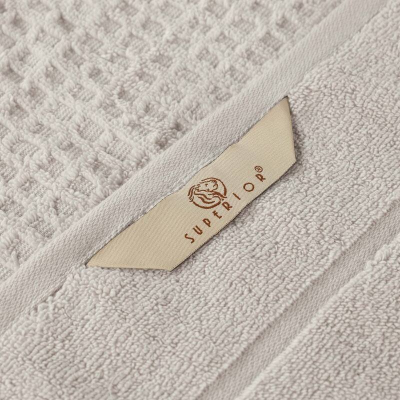 Superior Napa Zero Twist Cotton Soft Waffle Bath Sheet Set of 2