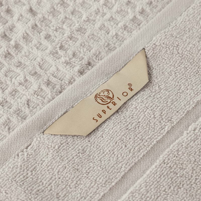 Superior Napa Zero Twist Cotton Soft Waffle Bath Towel Set of 3
