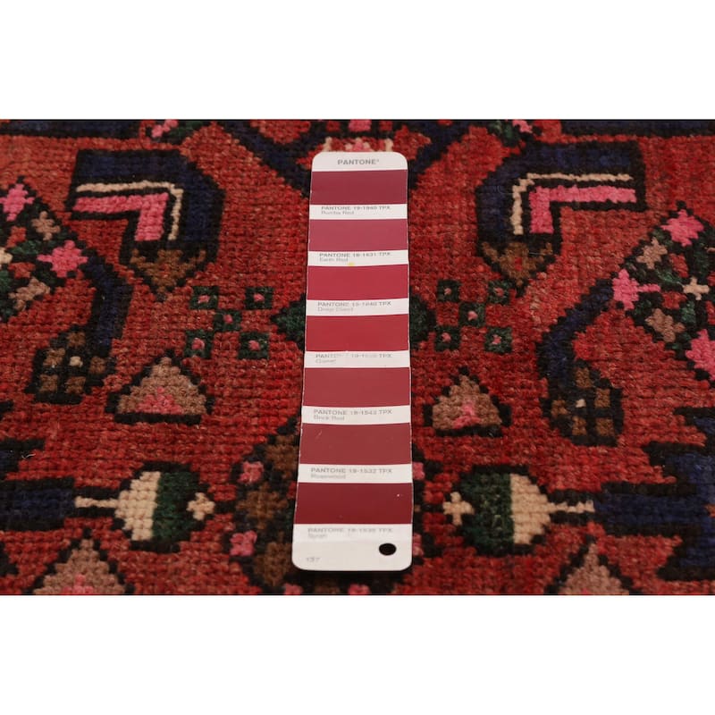 ECARPETGALLERY Hand-knotted Andelz Red Wool Rug - 3'10 x 13'3