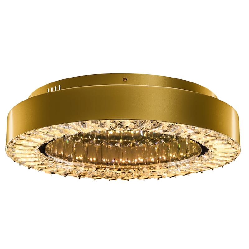Modern Crystal Chandelier Flush Mount Light