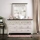 preview thumbnail 3 of 3, Furniture of America Jolain Rustic Vintage Ivory 6-Drawer Dresser