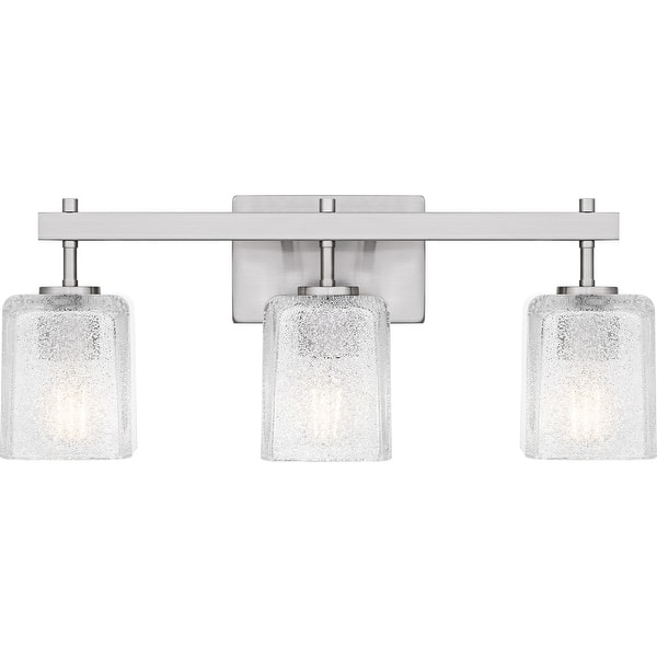 slide 2 of 8, Brenthouse 3-Light Brushed Nickel Bath Light