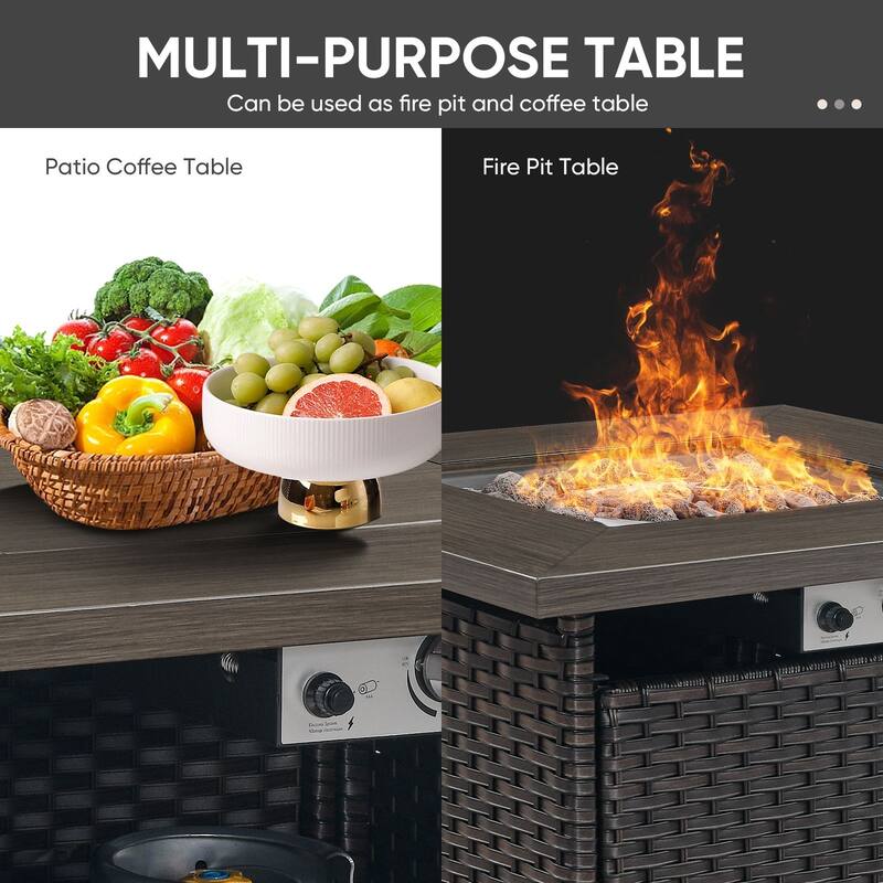 Outdoor Fire Pit with Funiture Set
