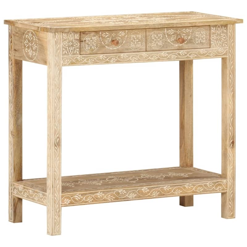 vidaXL Console Table 31.5"x13.8"x29.1" Solid Mango Wood