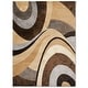 preview thumbnail 1 of 5, HOME DYNAMIX Tribeca Slade Contemporary Abstract Area Rug 5'2"x7'2" - Brown/Grey - Rectangle