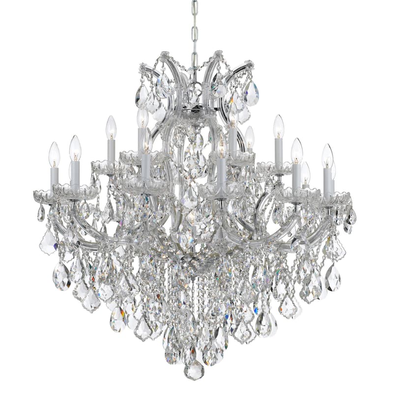 Crystorama Lighting Group Maria Theresa 19 Light 35" Wide Chandelier - Polished Chrome