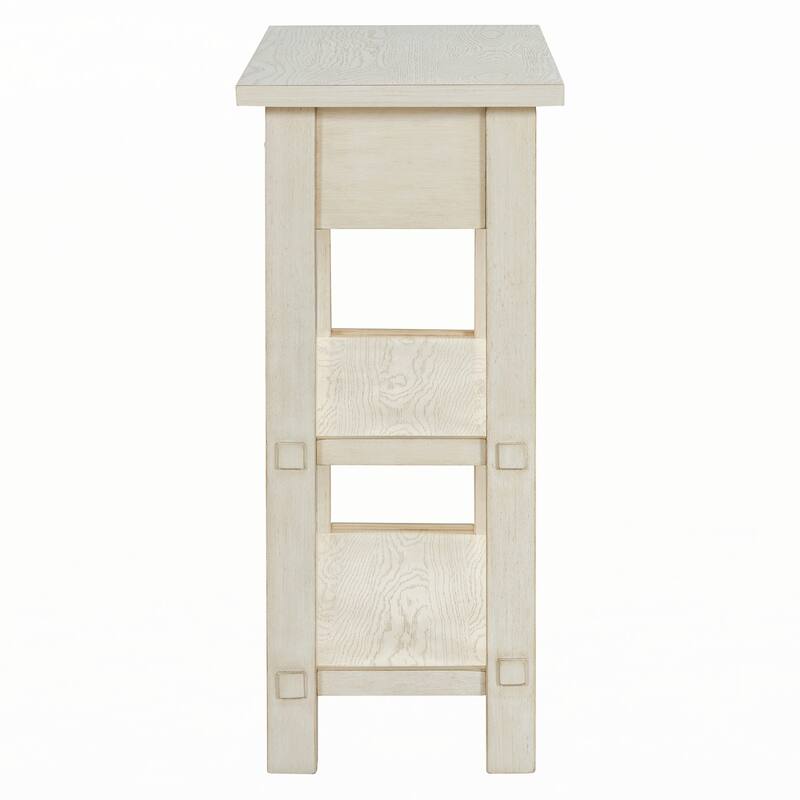 Entryway Table with Storage(Gray Wash)
