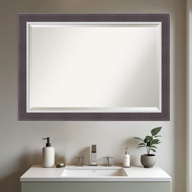 Ellie Beveled Framed Bathroom Vanity Wall Mirror