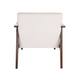 Zenvida Mid Century Modern Accent Armchair Solid Hardwood Upholstered