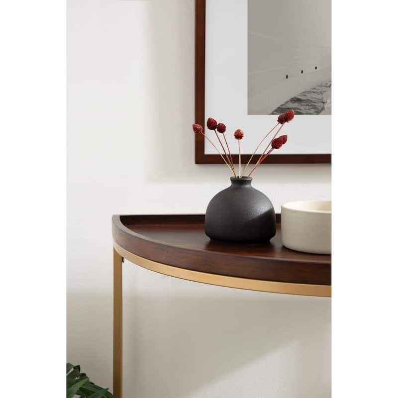 Kate and Laurel Dorrah Half-Circle Console Table