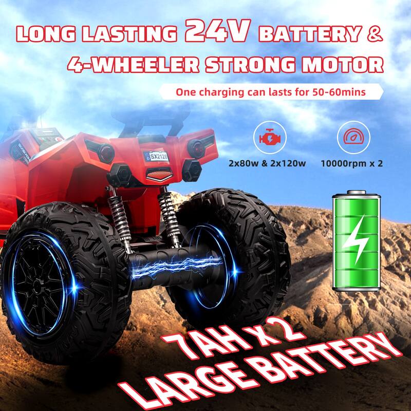 24V Battery Powered Electric Ride on Car Powerful Engine Motor Toy for Kids Best Gifts